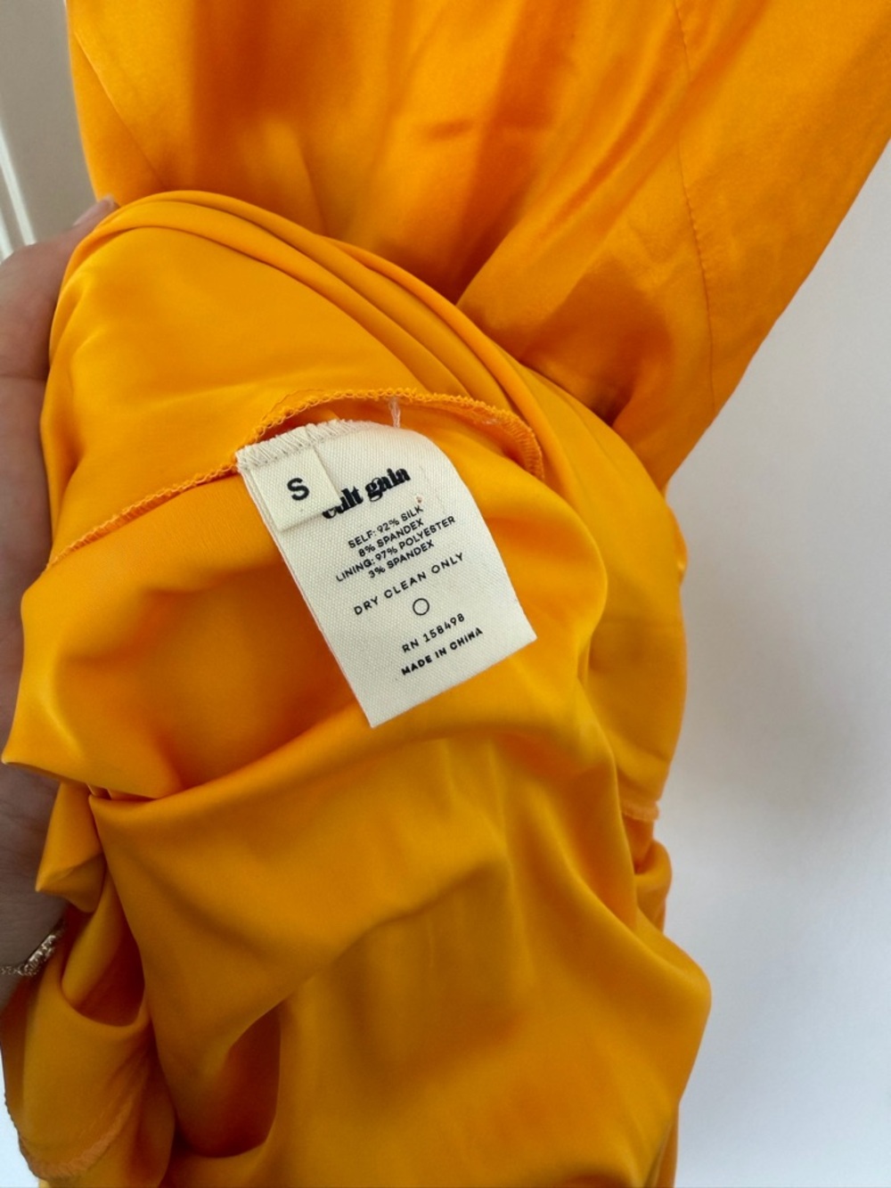 Cult Gaia Crissy Gown Marigold NEW! Small Cutout Maxi Dress Evening Resort - Picture 7 of 11